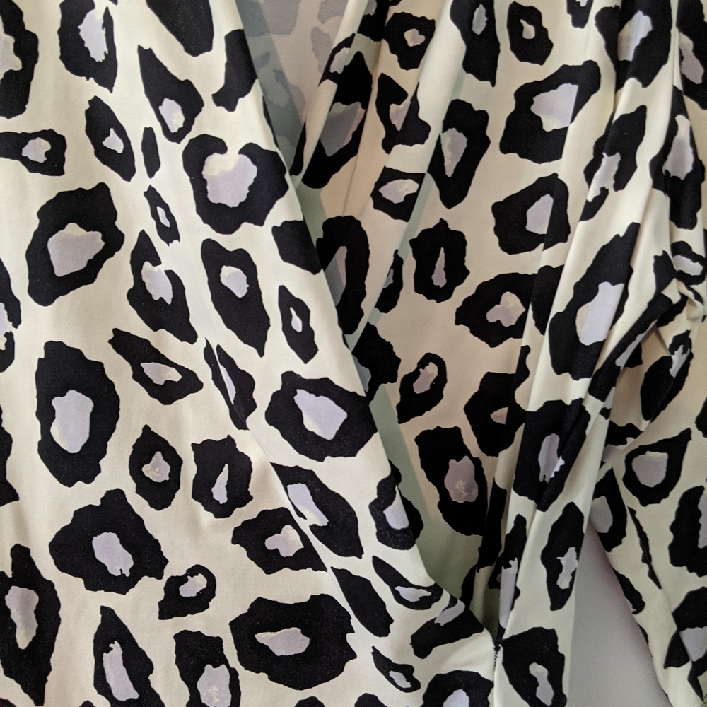 J. McLaughlin Leopard wrap dress, Large - Picture 3 of 6